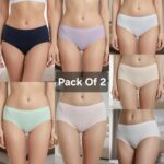 Pack Of 2 - Seamless Comfort Hipster Panties For Women’s