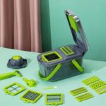 New 22 in 1 Vegetable Chopper Dicer Onion Chopper with 13 Blades and Container Veggie Mandoline for Potato Tomato - Image 3