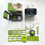 New 22 in 1 Vegetable Chopper Dicer Onion Chopper with 13 Blades and Container Veggie Mandoline for Potato Tomato - Image 2