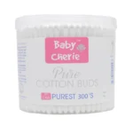 Baby Cherie Baby Cotton Buds 300’s – Soft Cotton Swabs for Baby Care & Hygiene (PP Jar)
