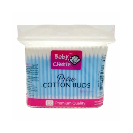 Baby Cherie Cotton Buds 200’s – Soft Pure Cotton Swabs for Baby Care & Personal Hygiene