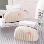 Irregular Cloud Shape Tissue Box – Spring-Loaded Luxury Paper Holder for Home & Living Room Decor - Image 5