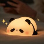 Soft Silicone Panda Night Lamp with LED Light – Rechargeable Touch Sensor Bedside Lamp - Image 7