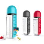 600ml Outdoor Water Bottle with Built-In Pill Organizer – Leak-Proof Portable Medicine & Drinking Bottle - Image 7
