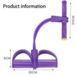 4-Tube Cotton & Polyester Resistance Band Wrist Strap Set for Strength Training, Yoga, and Full-Body Workout – Home Gym Equipment for Arms, Abdomen, Waist & Flexibility Training - Image 4