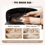 Diamond Cut Luxury Cosmetic Bag – Portable Makeup Organizer & Travel Toiletry Pouch - Image 8