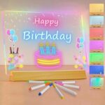 LED Colorful Writing Tablet – DIY Neon Message Board Night Light with USB Power - Image 6