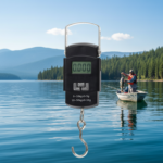 Digital Luggage Weight Scale 50kg (110lb) with LED Display – Portable Hanging Travel Scale (Black)