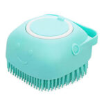 2-in-1 Pet Grooming Shampoo Brush with Soap Dispenser – Silicone Bath Massage Brush for Cats & Dogs - Image 4