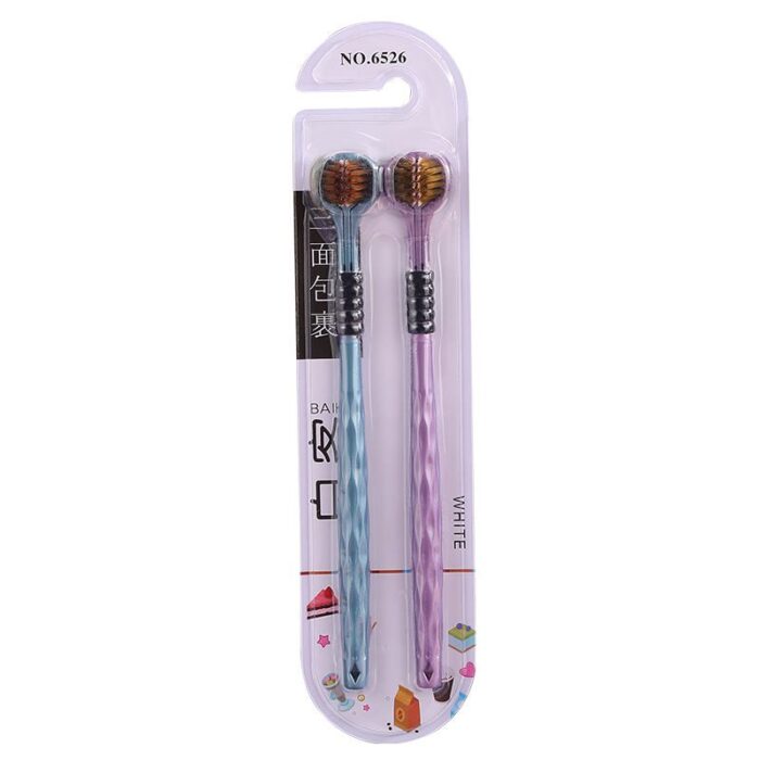 360° Rotating 3-Sided Toothbrush – Soft Bristle 3D Design Adult Toothbrush | Deep Cleaning & Autistic-Friendly Oral Care - Image 4