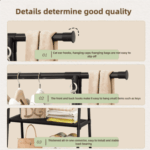 Multi-Functional Detachable Metal Clothes Hanger – Triangular Storage Rack for Wardrobe, Home & Kitchen Organization - Image 4