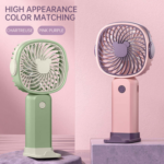 3-Speed USB Rechargeable Mini Portable Fan with Phone Holder – Fast Charging Handheld Cooling Fan - Image 2
