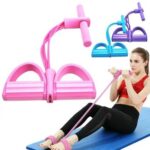 4-Tube Cotton & Polyester Resistance Band Wrist Strap Set for Strength Training, Yoga, and Full-Body Workout – Home Gym Equipment for Arms, Abdomen, Waist & Flexibility Training - Image 8