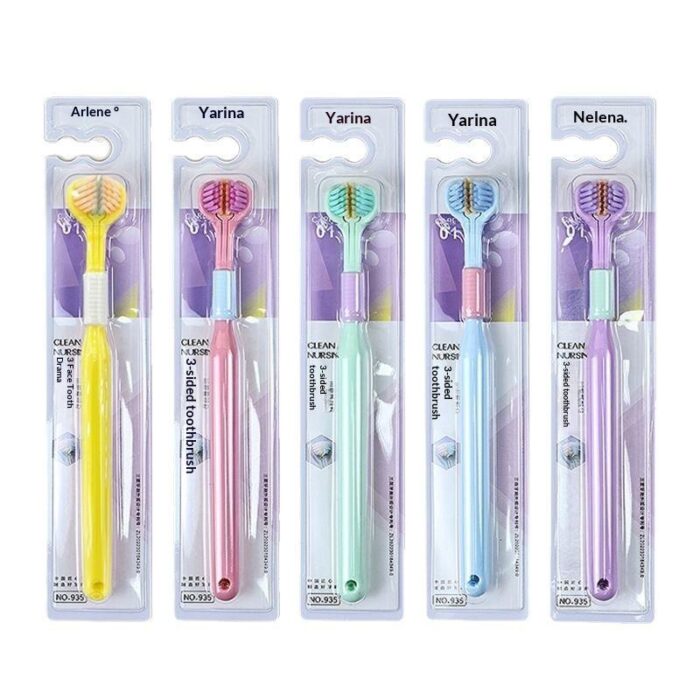 360° Rotating 3-Sided Toothbrush – Soft Bristle 3D Design Adult Toothbrush | Deep Cleaning & Autistic-Friendly Oral Care - Image 9