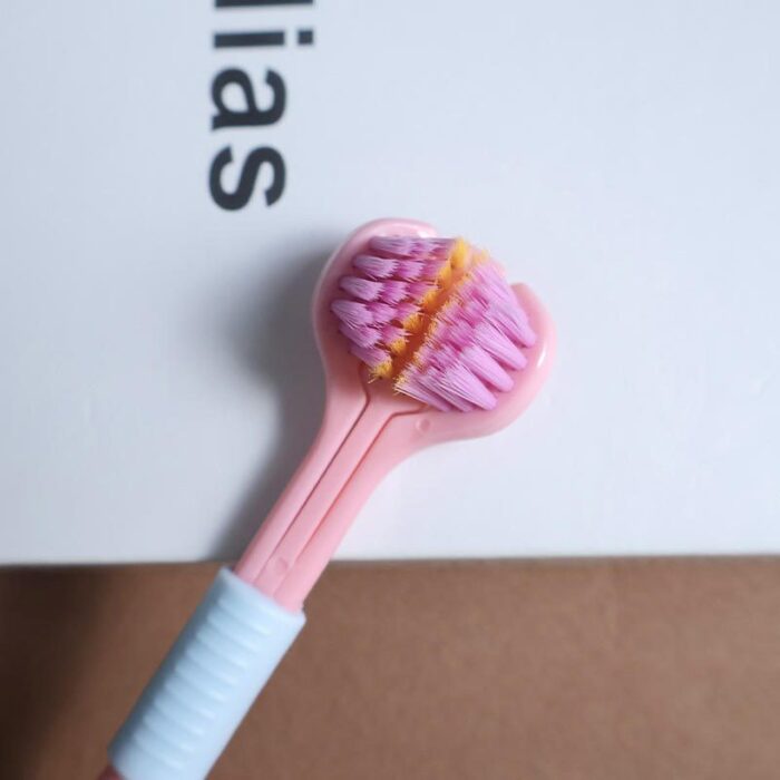 360° Rotating 3-Sided Toothbrush – Soft Bristle 3D Design Adult Toothbrush | Deep Cleaning & Autistic-Friendly Oral Care - Image 11