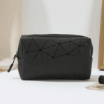 Diamond Cut Luxury Cosmetic Bag – Portable Makeup Organizer & Travel Toiletry Pouch - Image 6