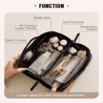 Diamond Cut Luxury Cosmetic Bag – Portable Makeup Organizer & Travel Toiletry Pouch - Image 5
