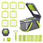 New 22 in 1 Vegetable Chopper Dicer Onion Chopper with 13 Blades and Container Veggie Mandoline for Potato Tomato - Image 12