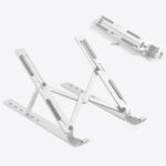 Portable Adjustable Aluminium Laptop Stand – Foldable Laptop Holder for Desk, DJ & Office Use - Image 3