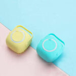 2-in-1 Pet Grooming Shampoo Brush with Soap Dispenser – Silicone Bath Massage Brush for Cats & Dogs