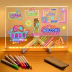 3D LED Luminous Message Board Light – Portable Acrylic Dry Erase Writing Sign Board for Kids & Home Decor - Image 4