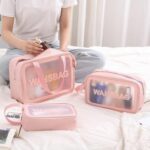 Pack of 3 Cosmetic Washbag – Travel Makeup & Toiletry Organizer Waterproof Storage Pouch Set - Image 2