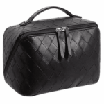 Diamond Cut Luxury Cosmetic Bag – Portable Makeup Organizer & Travel Toiletry Pouch