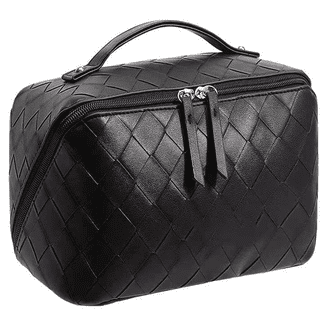 Hef49c331e9224c6caeb599a29442a82bH-1.png Diamond Cut Luxury Cosmetic Bag – Portable Makeup Organizer & Travel Toiletry Pouch - Image 1