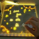 LED Colorful Writing Tablet – DIY Neon Message Board Night Light with USB Power - Image 4