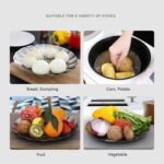 Stainless Steel Collapsible Food Steamer Basket – Multifunctional Vegetable & Fruit Steamer for Cookware Sets | Foldable Kitchen Plate Design - Image 7