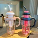 Cute Summer Plastic Cup – Milky Tea & Juice Cup with Straw, Lucky Belly Design Water Bottle (Portable Drink Cup) - Image 4