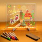 3D LED Luminous Message Board Light – Portable Acrylic Dry Erase Writing Sign Board for Kids & Home Decor - Image 3