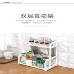 2-Layer Plastic Dish Rack with Chopsticks Holder – Kitchen Bowl & Draining Storage Organizer - Image 2
