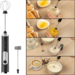 Electric coffee beater - 2 in 1 high quality electric coffee beater and grinder rechargeable - electric coffee beater Milk Frothier & Former, Egg Beater, Cake Beater, Portable Hand Beater and mixer and USB connected and easily rechargeable - Image 3