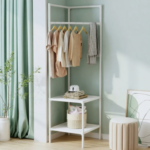 Attachable Corner Pole Rack – Multi-Layer Adjustable Telescopic Storage Organizer Shelf - Image 6