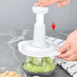 1.5L Manual Vegetable Mincer & Press-Type Food Chopper – Garlic & Meat Grinder, Whisk & Stirrer Kitchen Mini Processor - Image 8