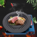 Korean BBQ Grill Pan Non-Stick Smokeless Stovetop BBQ Grill Plate for Indoor Outdoor Barbecue Oven BBQ Tools - Image 5