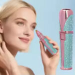 Portable 2-in-1 Electric Epilator & Eyebrow Trimmer with LED – Facial, Lip & Body Hair Remover