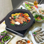Korean BBQ Grill Pan Non-Stick Smokeless Stovetop BBQ Grill Plate for Indoor Outdoor Barbecue Oven BBQ Tools - Image 6