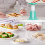 1.5L Manual Vegetable Mincer & Press-Type Food Chopper – Garlic & Meat Grinder, Whisk & Stirrer Kitchen Mini Processor - Image 11