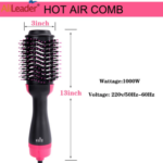 3 in 1 One Step Hair Dryer Brush Hot Air Styler Hair Straightener Curler & Blow Dryer Brush for Women - Image 5