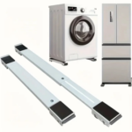 Heavy Duty Adjustable Washing Machine & Fridge Stand – Expandable Appliance Roller Base with Brake & Lock Wheels Mobile Trolley Dolly