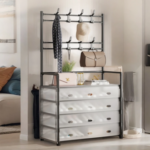 Dustproof Coat & Shoe Rack – Multi-Layer Wardrobe Organizer with Protective Cover
