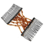 Pack of 2 Magic Double Hair Comb Clips Stretchy Beads Elastic Hair Accessories for Women & Girls - Image 5