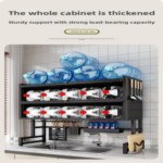 Dish Rack with Utensil Holder – Dustproof Carbon Steel Kitchen Organizer for Plates, Bowls & Cutting Boards - Image 8