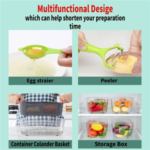 New 22 in 1 Vegetable Chopper Dicer Onion Chopper with 13 Blades and Container Veggie Mandoline for Potato Tomato - Image 8