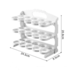3-Layer Foldable Egg Storage Box – Space-Saving Refrigerator Door Organizer & Kitchen Egg Holder Container - Image 2