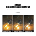 USB Type-C Rechargeable Straight LED Camping Bulb Light – Portable Hanging Tent & Emergency Multi-Use Bulb with Hook for Outdoor, Home, Car & Load-Shedding - Image 6