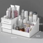 Plastic Drawer Makeup Storage Box – Desktop Cosmetic & Skincare Organizer for Dressing Table, Dormitory & Office Stationery Storage - Image 9