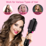 3 in 1 One Step Hair Dryer Brush Hot Air Styler Hair Straightener Curler & Blow Dryer Brush for Women - Image 4